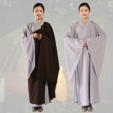 Shaolin Buddhist Mönch Soutane Manyi Kesa Bademantel Kaffee Lay Meditatio Kung