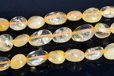 8-10MM Citrine Pebble Nugget Grade A Genuine Natural Gemstone Loose Beads