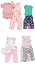 Carter's Toddler Girls Short Sleeve Pajamas Sets 3-4-PC Sets; Sizes 2T-5T, NWT