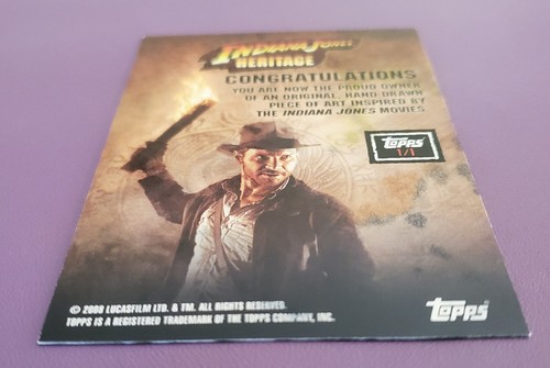 2008 sketch card INDIANA JONES ark raiders KODY CHAMBERLAIN topps COBRA SNAKE - Picture 5 of 6