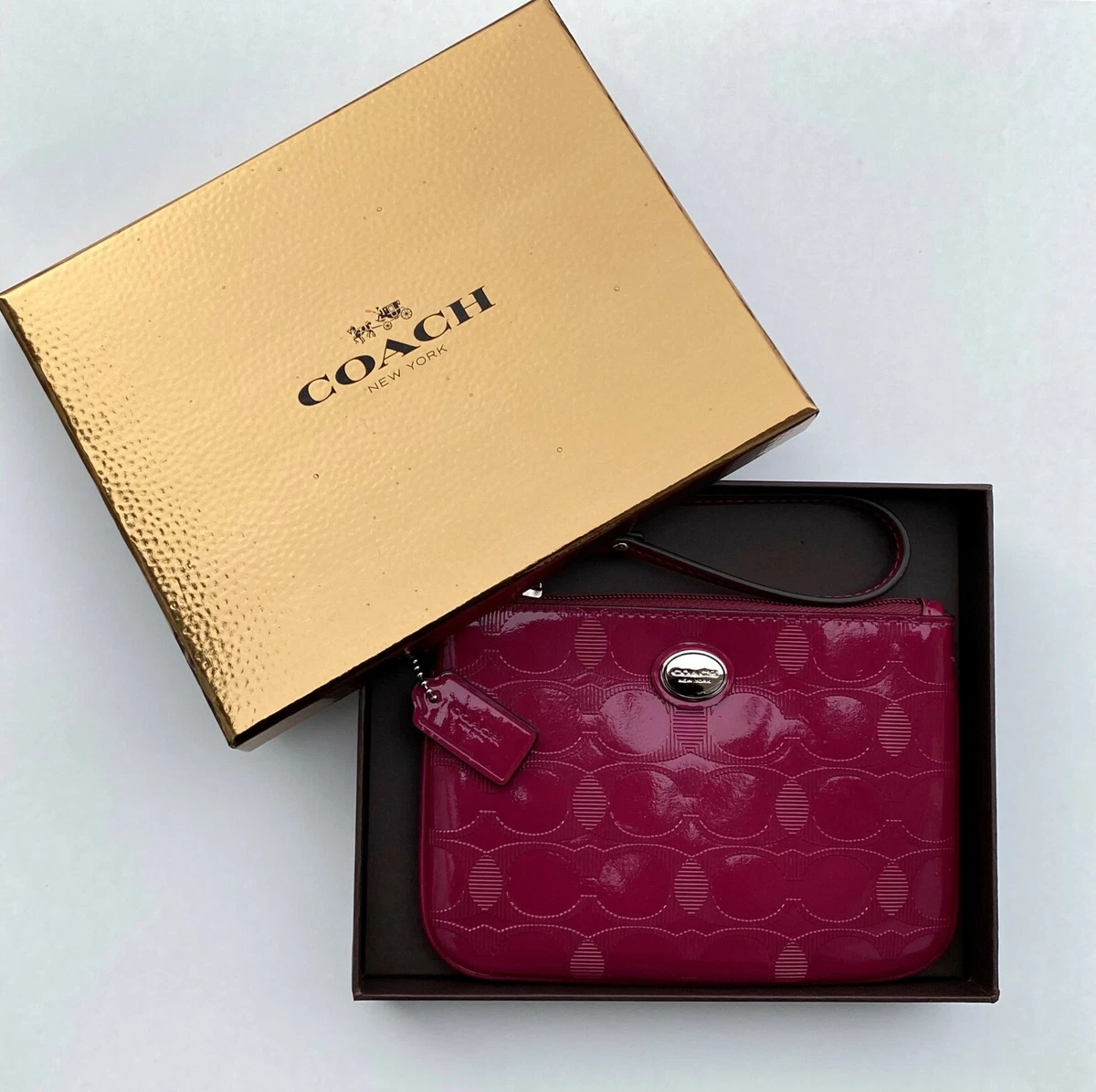 Coach wristlet gift best sale box