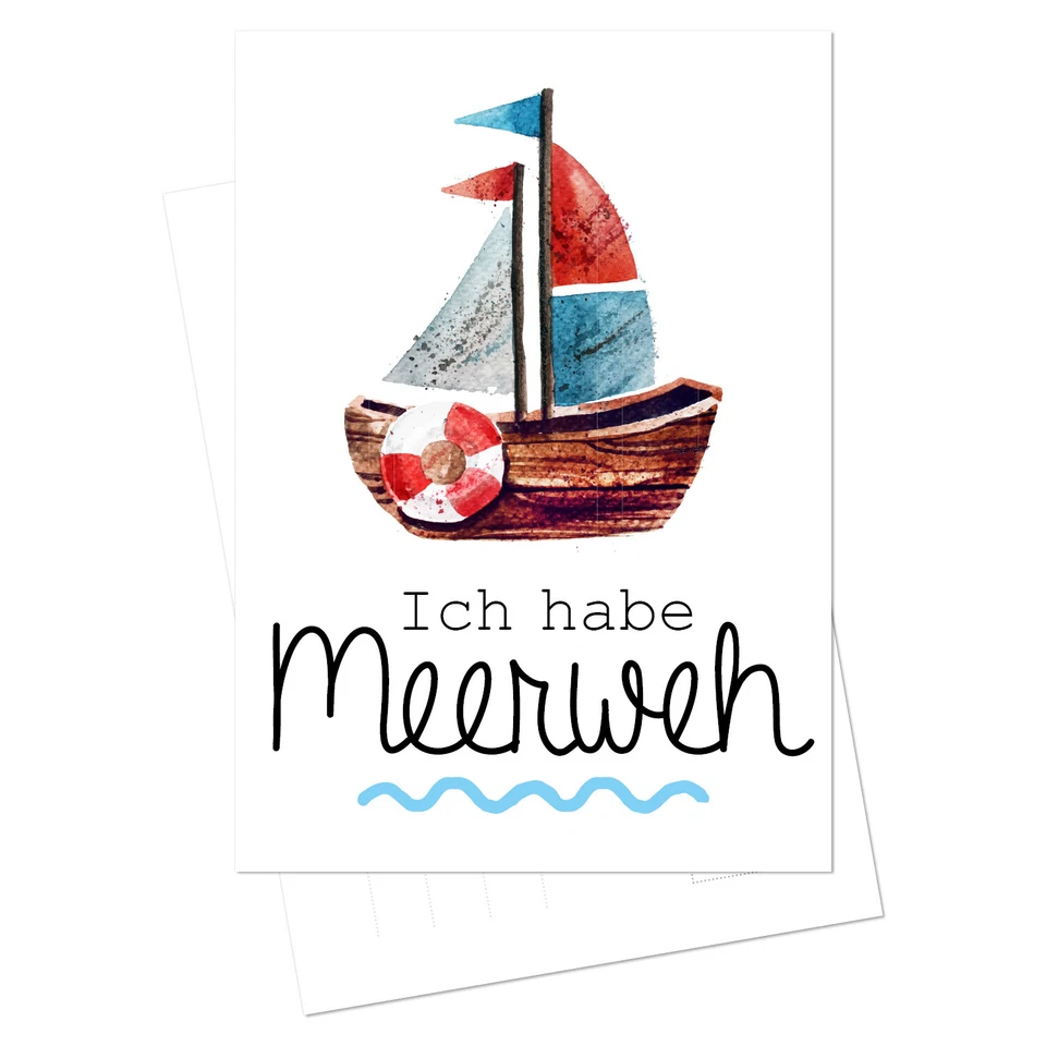 2 x 10 Postkarten mit Sprüchen I DIN A6 I Spruch-Karten Set lustig I dv_222 - Bild 3 von 4