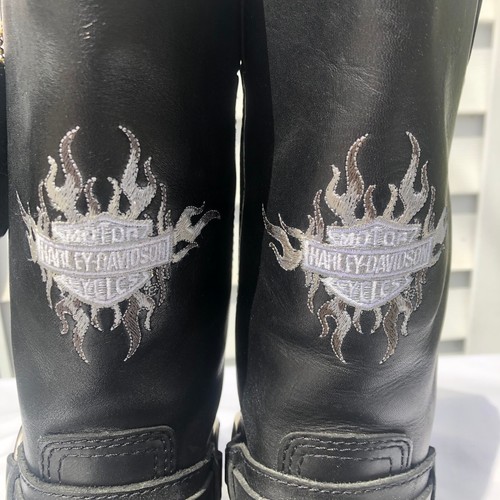 Nuevas botas arnés de cuero negras Harley Davidson para hombre talla 9 Sentry 91055 con etiquetas - Imagen 5 de 10