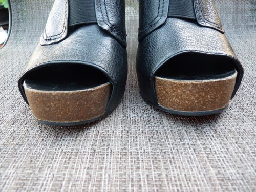 Vince Camuto - Pernot - Womens Heels Shoes, Peep Toes, Size 10.5M Black Leather - Picture 15 of 18