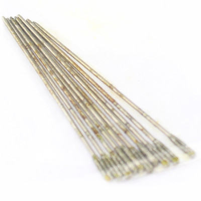20Pcs 1.6 mm Lapidary Drill Hol Diamond Coated Needle Solid Bits 3# for Jewelry