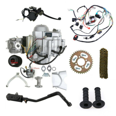 #ad #ad 125cc ATV Engine Motor w Reverse Electric Start Semi Auto ATC70 Lifan Go kart $494.85