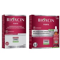 Bioxcin Forte Sparset FüR Intensiven Haarausfall 300Ml Shampoo + 3X50Ml Serum