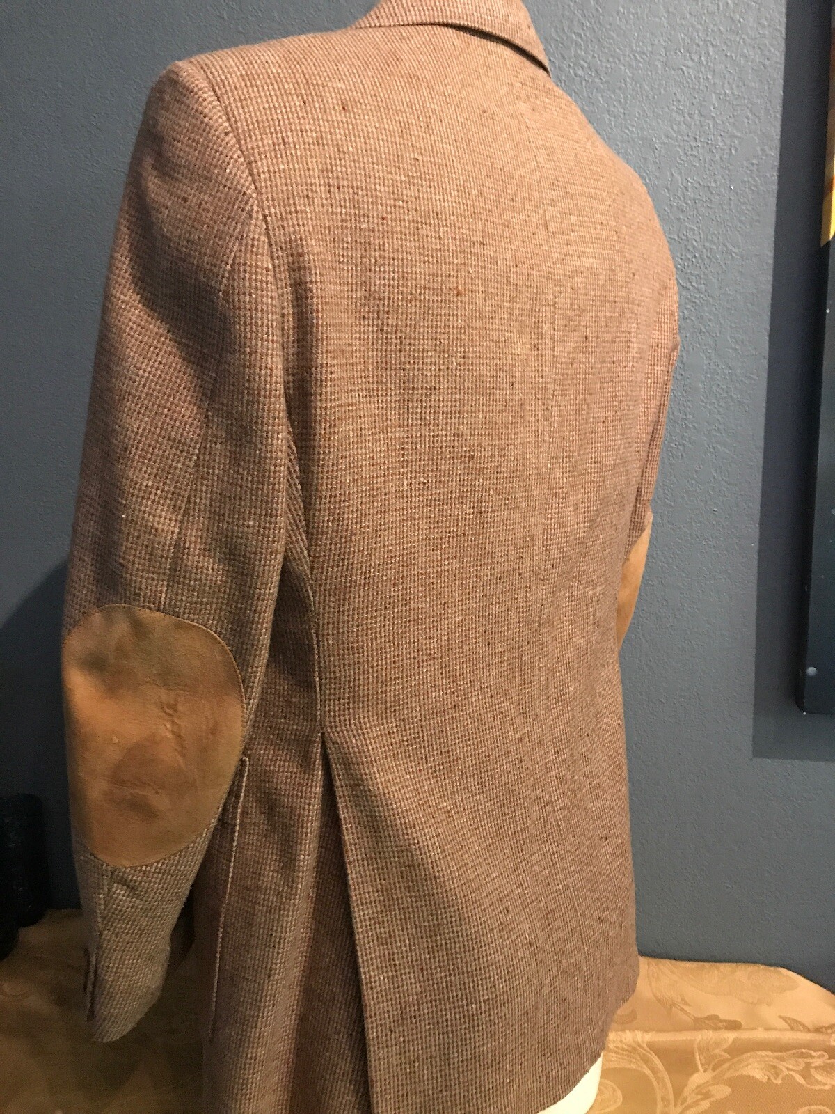 Vintage Tweed Elbow Patch Carlin’s David Mens … Gem