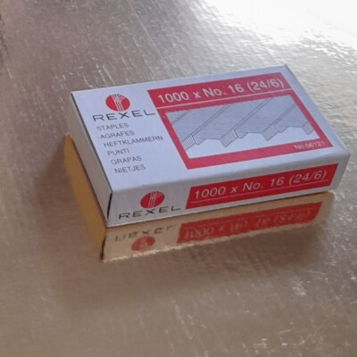 REXEL  Staples No. 16  (24/6) Box of 1000