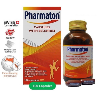 2X Pharmaton 100 Capsules Multivitamin  Energy Support-FAST SHIP+DHL