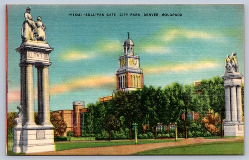 Denver Colorado Sullivan Gate Stadtpark Postkarte - Bild 1 von 2