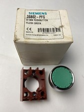 SIEMENS 3SB02-PFG 22MM FLUSH GREEN PUSHBUTTON OPERATOR