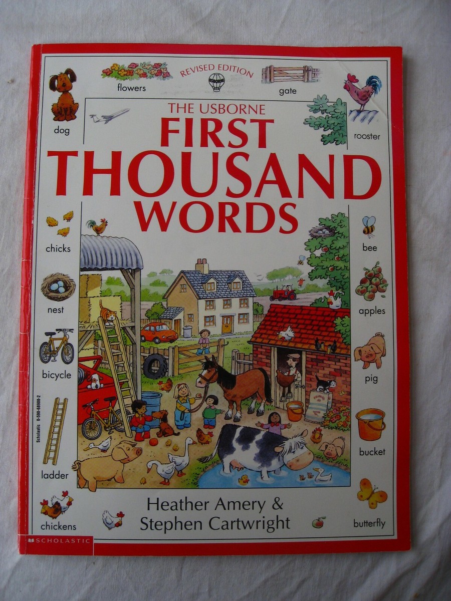 The Usborne First Thousand Words - 1995 - softcover | eBay