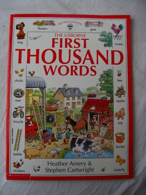 The Usborne First Thousand Words - 1995 - softcover | eBay