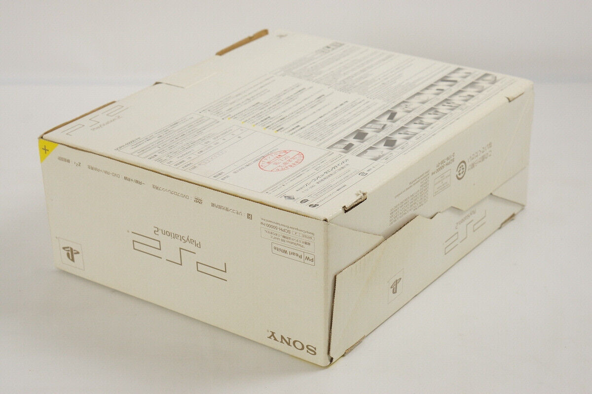 PS2 PEARL WHITE Console SCPH-50000 PW Tested System PS2 PEARL WHITE Console SCPH-50000 PW Tested System