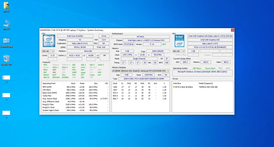 HP Laptop Intel Core i5 8th Gen 8250U Intel UHD Graphics 620 HP 17-by0022cy - Image 2 of 4