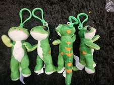 Geico Gecko Backpack Clip Keychain Plush Stuffed Soft Animal Insurance Mascot 3”