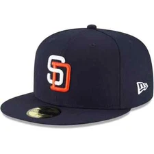 New Era San Diego Padres Retro On Field Collection 5950 Fitted Hat (1991-2003)