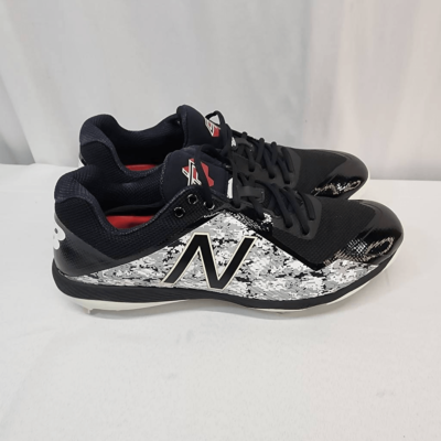 New Balance Size 16 Men\'s 4040 V4 Metal Baseball Shoe NWOB Black and White GG New Balance Size 16 Men main image 3