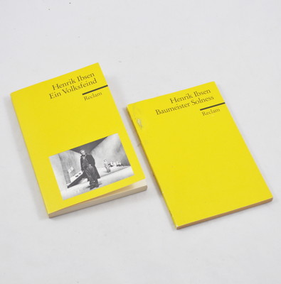 2 x Reclam Henrik Ibsen Baumeister Solness & Ein Volksfeind