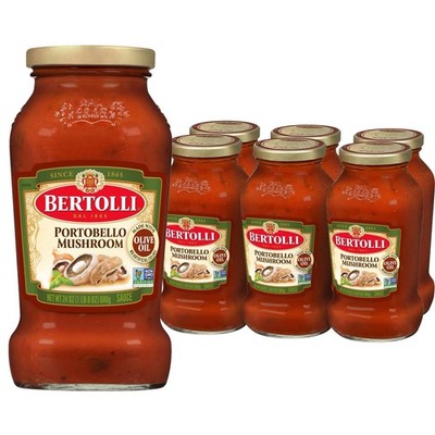 Bertolli Pasta Sauce   with Portobello Mushroom     24 oz (Pack of 6)