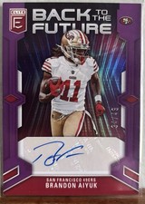 Panini 2023 Donruss Elite Back to the Future Brandon Aiyuk Autograph 49ers #BFS…