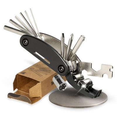 13in1 Fahrrad Multitool - Werkzeug Set mit Inbus und Schraubendrehern - schwarz