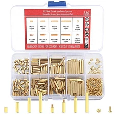 330 Pcs M2 Brass Hex Standoff Screw Nut Assortment Kit