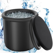 Ice Bath Tub for Cold Plunge 110Gal Round Ice Pod with Lid & Cover Drain Valves