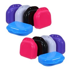 10 Pcs Cute Retainer Case Denture Container Dental Storage for False Tooth