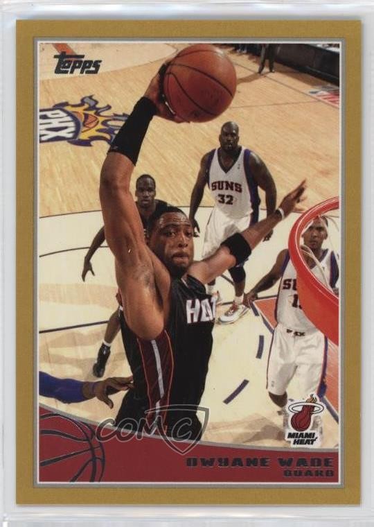 2009-10 Topps Gold 1303/2009 Dwyane Wade #143 HOF 15wt