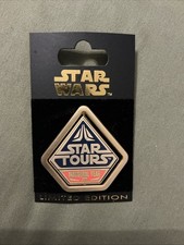 Disney WDW Star Tours Inaugural Year Aly San-San Pin On Card 2011