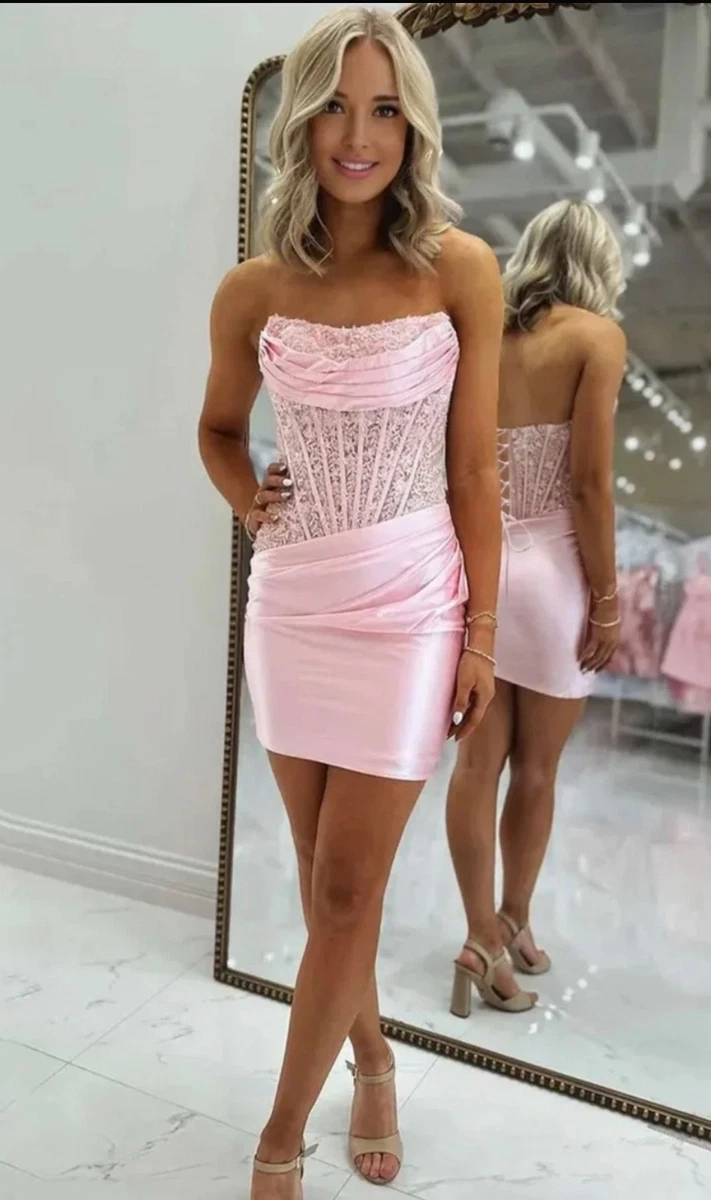 sherri hill light pink short dress Sherri Hill Short 57380