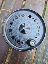 fine vintage jw young pridex salmon fly reel 4" with wide drum