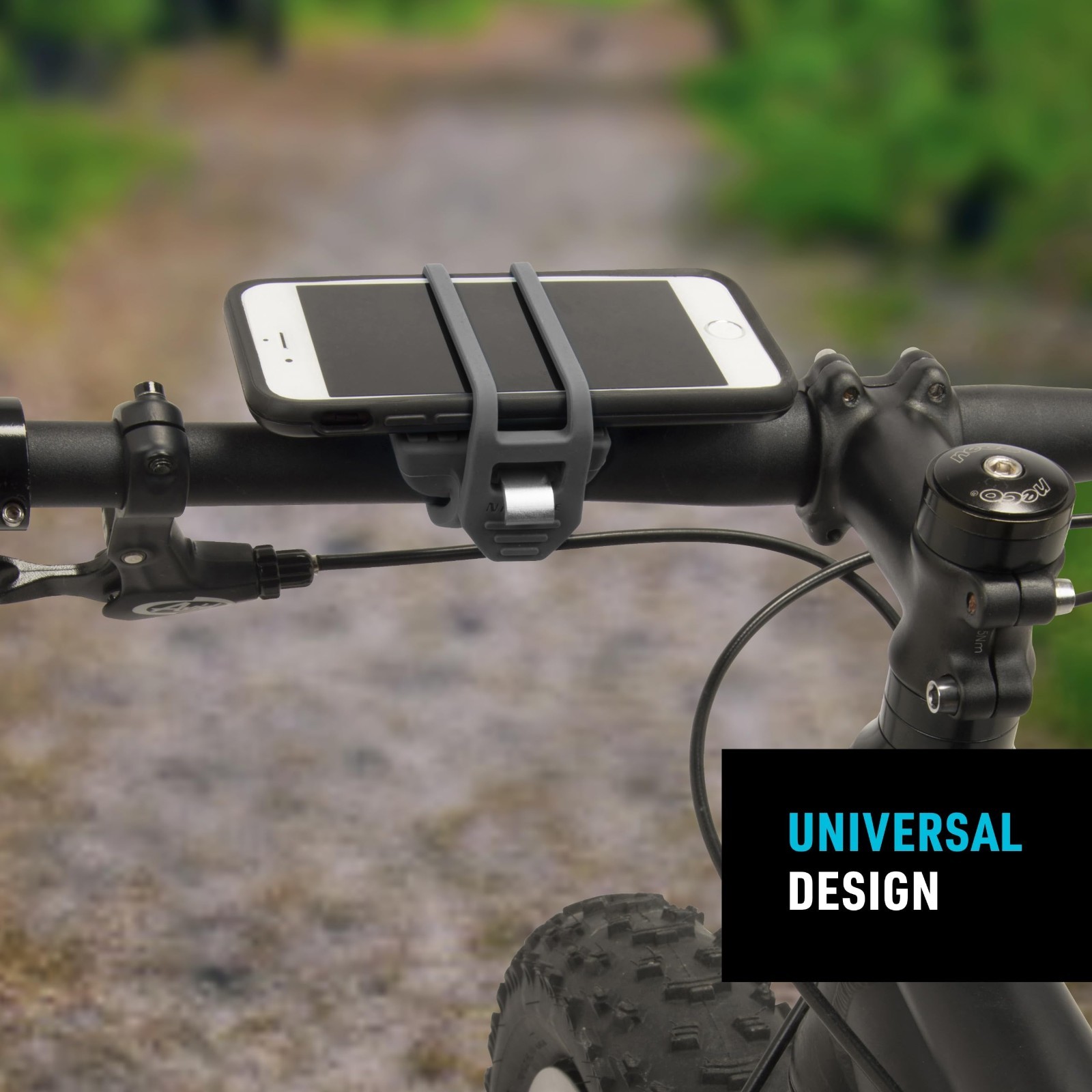Nite Ize HandleBand Universal Phone Bike HandleBar Mount -Black-  Bulk packaging