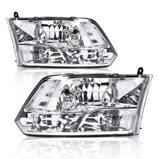 Headlights Assembly 2009-2012 Dodge Ram 1500 2500 3500 New Body Chrome CH2503217
