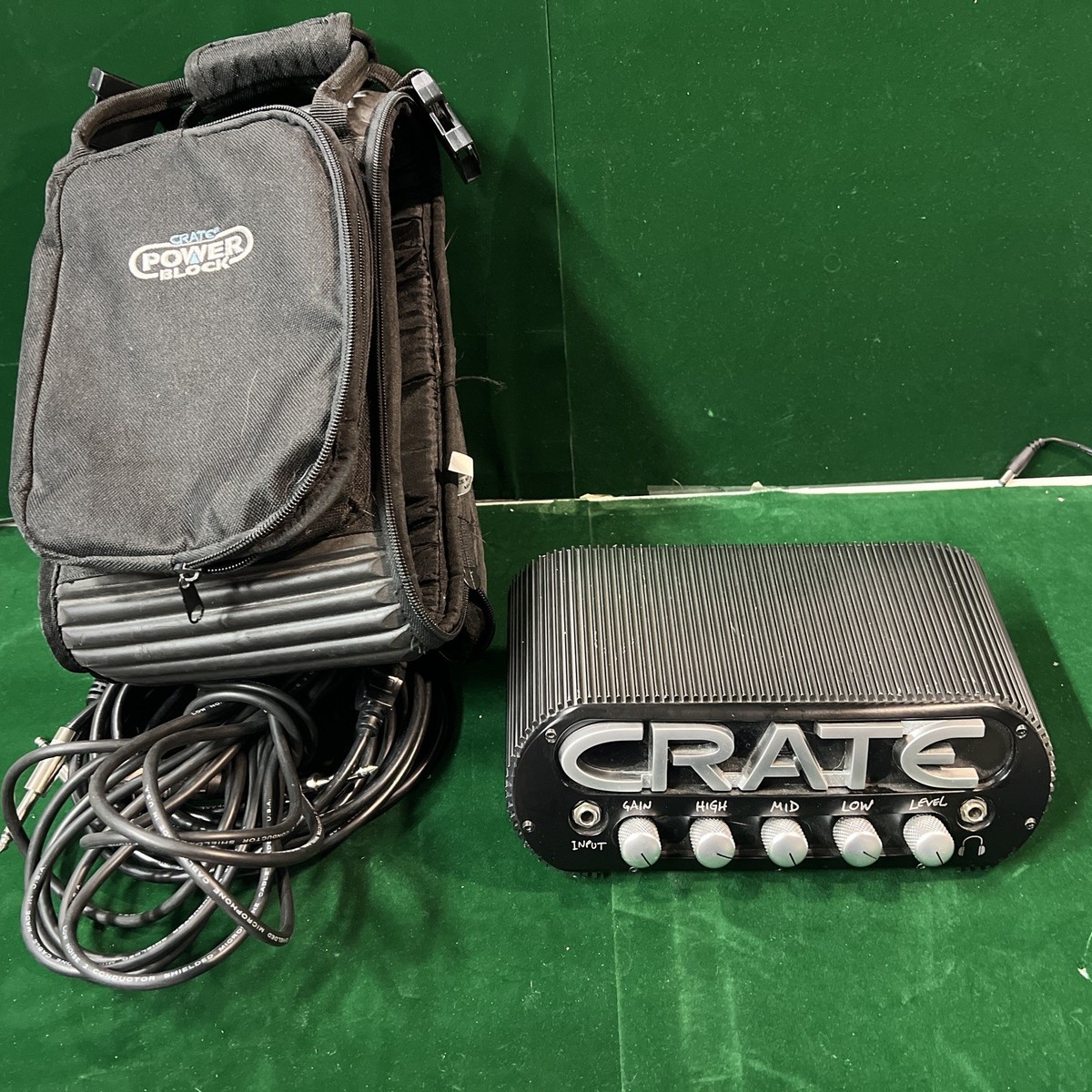 Crate Power Block 150 Watt Stereo Guitar Amp Portable Head CPB150