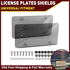 2pc License Tag Plate Frame Decors Bubble Trim Protector For Car Truck Auto