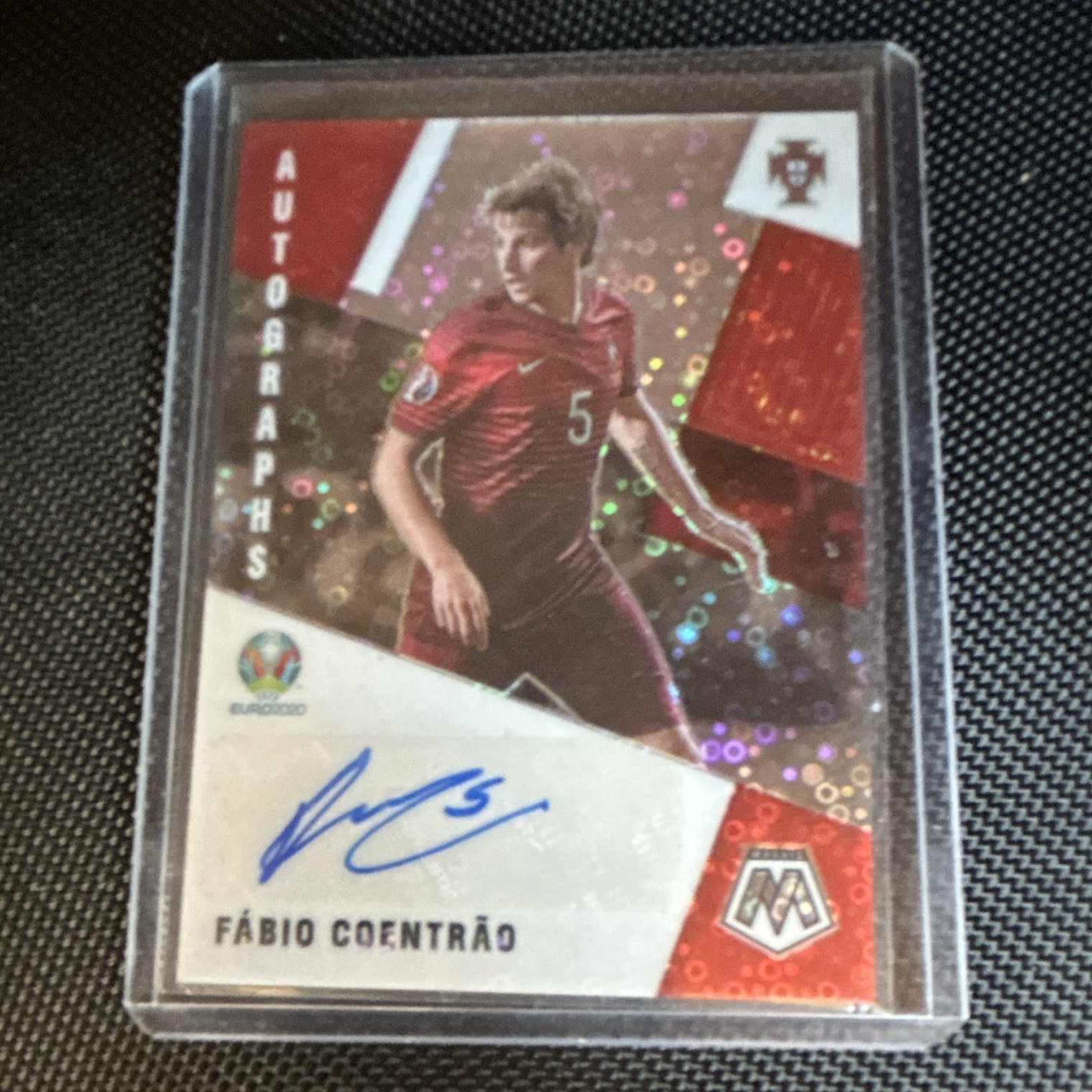 Panini 2021 Mosaic UEFA Euro 2020 Fábio Coentrão Portugal Auto #AM-FC
