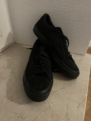 Converse One Star OX Black Suede Size EU 42.5