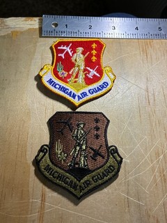 1990s/2000s? 2 US AIR FORCE PATCHES MICHIGAN AIR GUARD ORIGINAL VARIANTS!