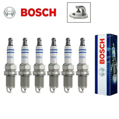 6x BOSCH PLATINUM Zündkerzen für AUDI A6 C5/4B C6/4F BMW X1 E84 X3 E83 FR7KPP332