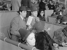 Cary Grant left Bert Taylor pictured as they attended races on ope- Old Photo