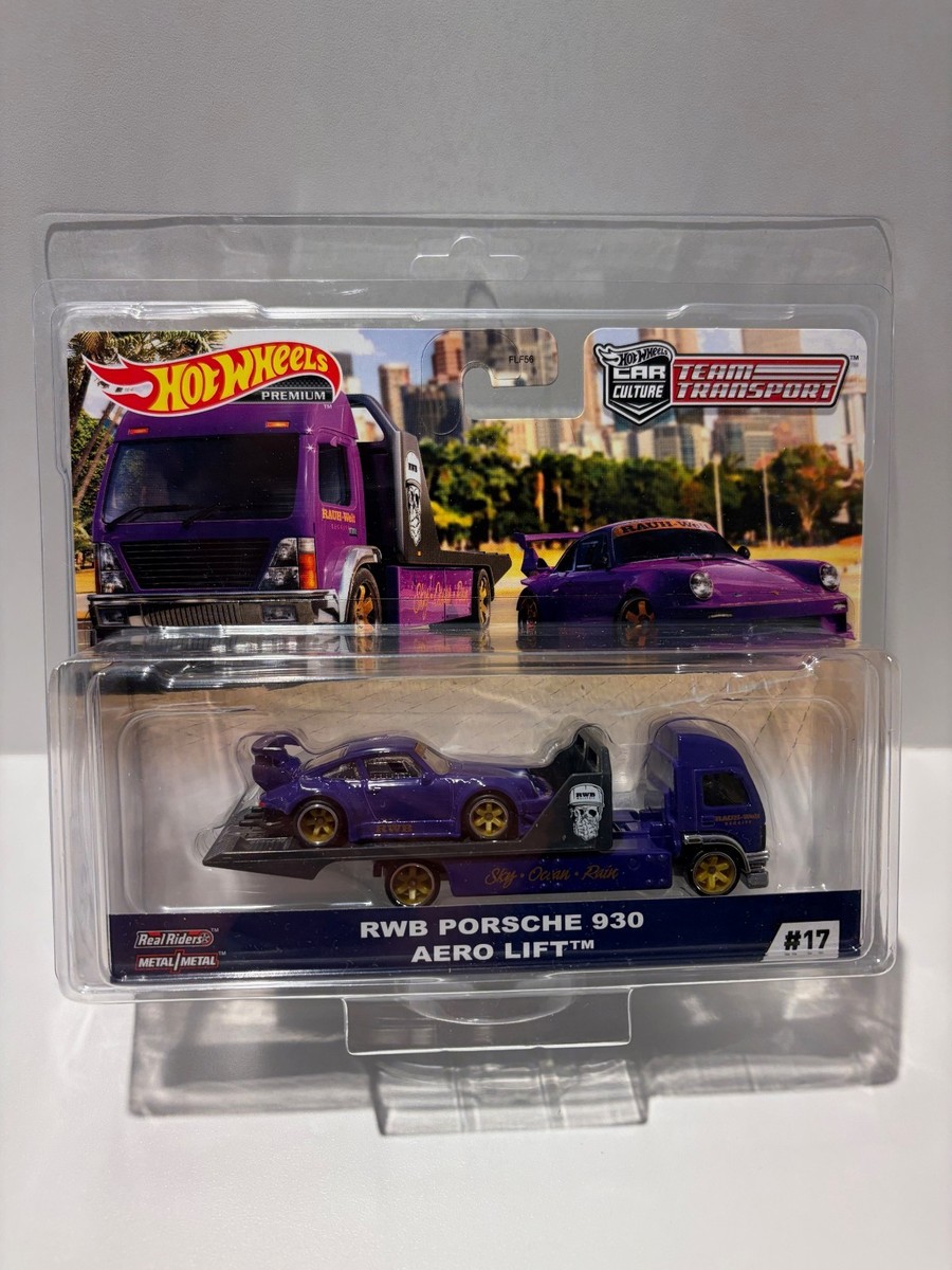 Hot Wheels Team Transport #17 RWB Porsche 930 & Aero Lift w