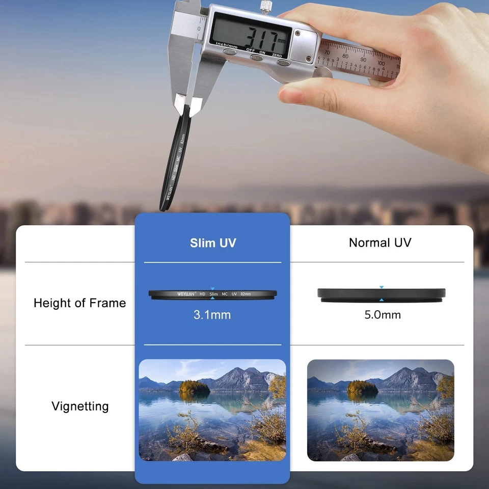 Ultra Slim UV Filter 46 49 55 58 67 77 82mm MC HD Lens Protection DSLR - Image 4 of 4