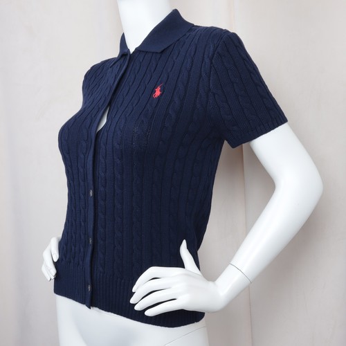 Polo Ralph Lauren Cable Cotton Short Sleeve Polo Cardigan - Bild 4 von 21