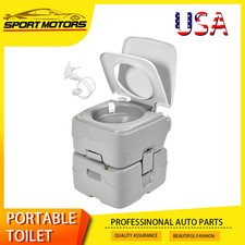 5.81Gal RV Portable Toilet w/Pump Flush Travel Trip Camping Porta Potty Outdoor
