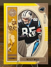 2019 Panini Legacy #126 Wesley Walls Yellow 077/165 Carolina Panthers