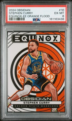 2024 PANINI OBSIDIAN EQUINOX #10 STEPHEN CURRY 03/99 PSA 6