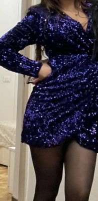 Zara Purple Sequin Ruched Mini Dress V-Neck Long Sleeve Bodycon Size S | eBay Zara Purple Sequin Ruched Mini Dress V-Neck Long Sleeve Bodycon Size S | eBay
